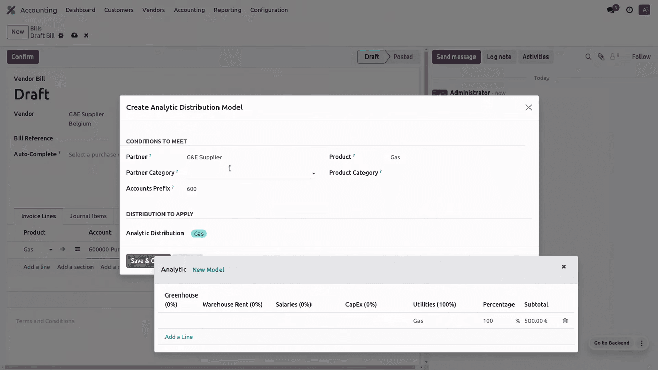 Save as Model dialog for creating an analytic distribution model