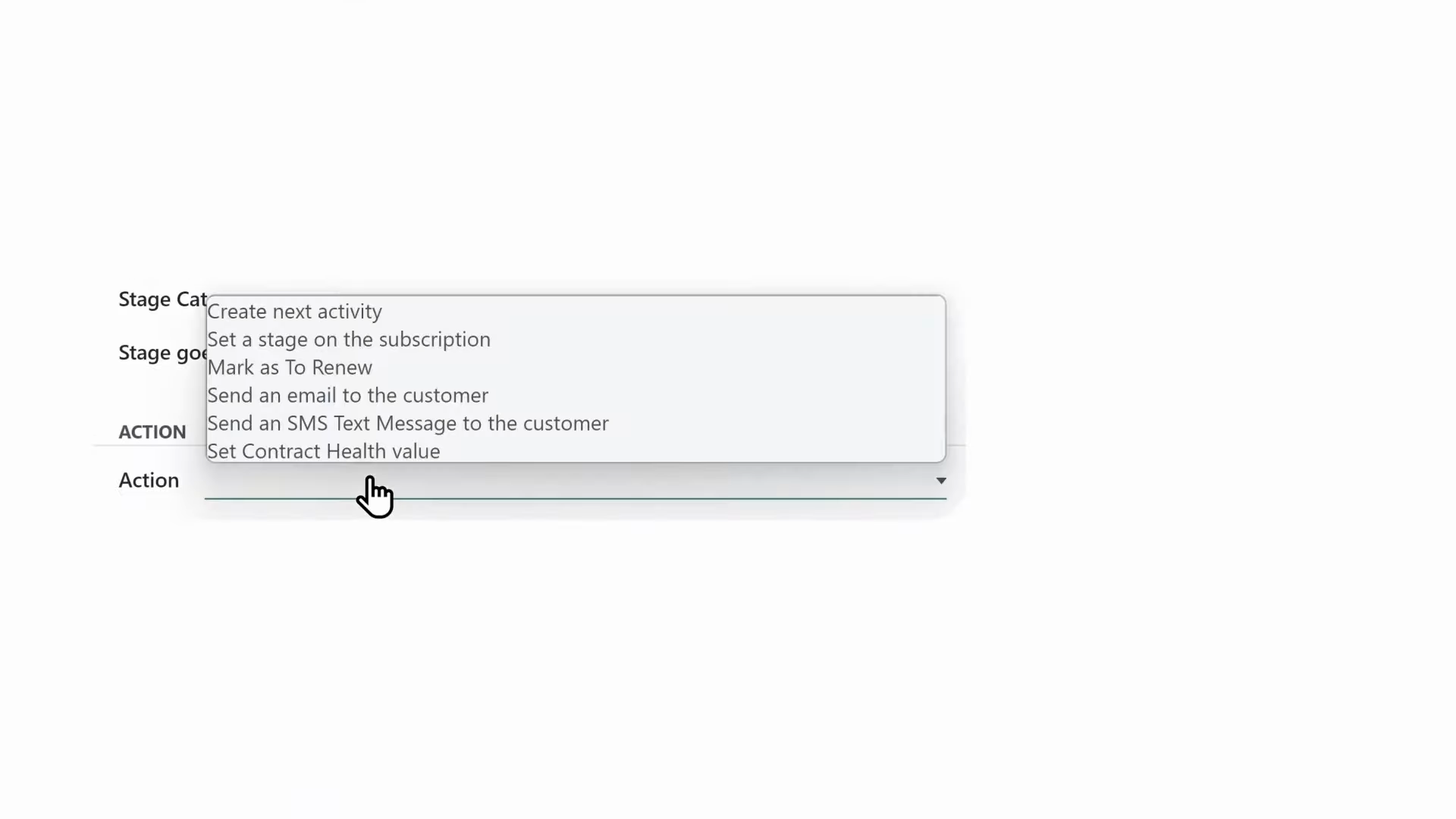 Satisfaction survey configuration settings